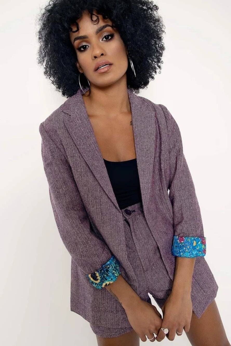 BlackMilk Pink Longline Blazer Floral Lining NWT Size 20 26 PTP